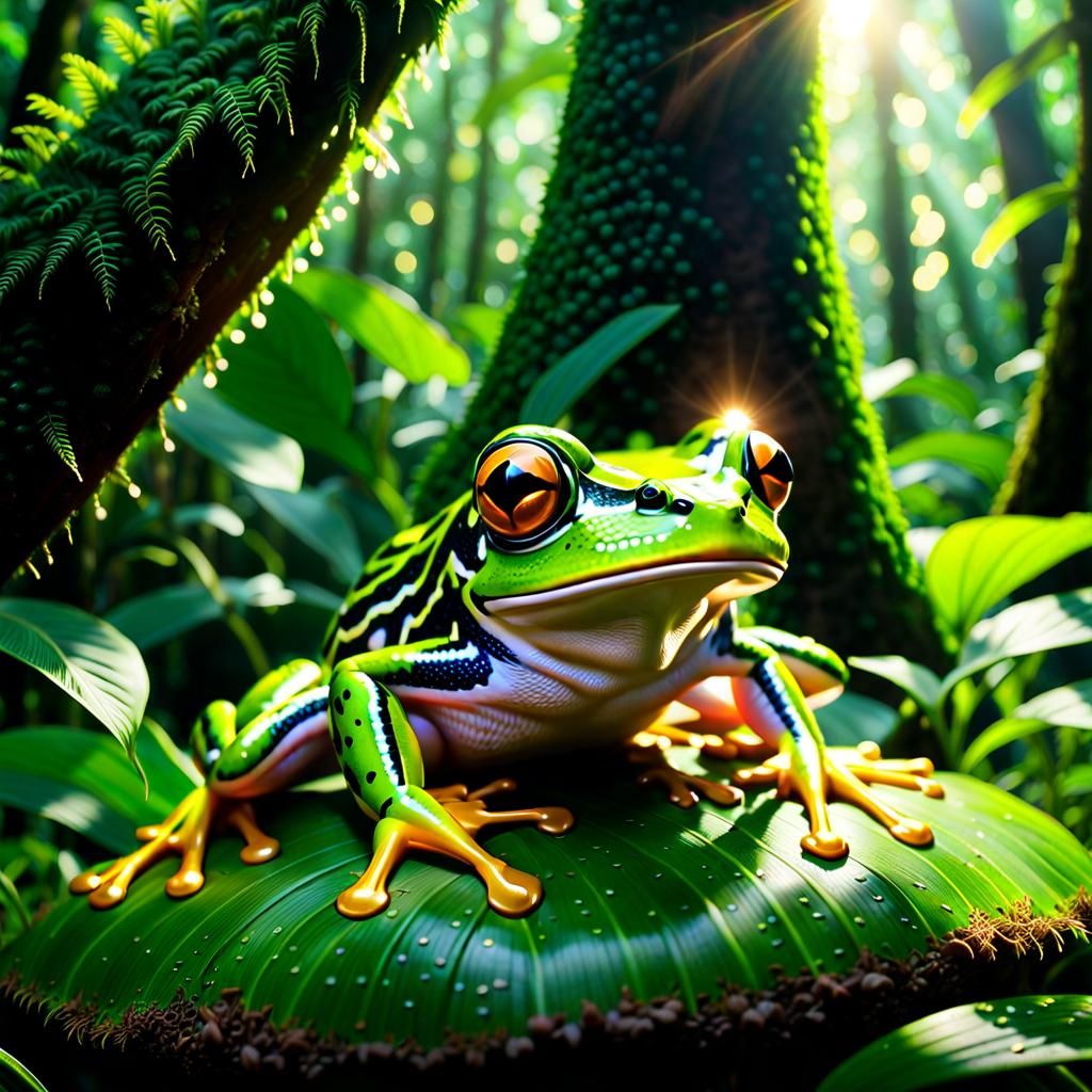 Amazonian frog  by @That cinema teacher