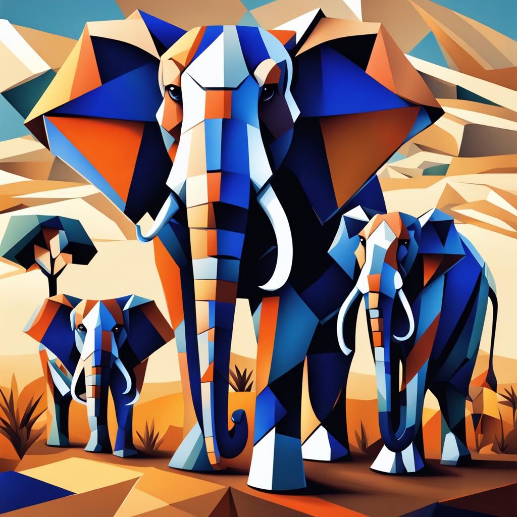 troupeau d' éléphants dans la savane