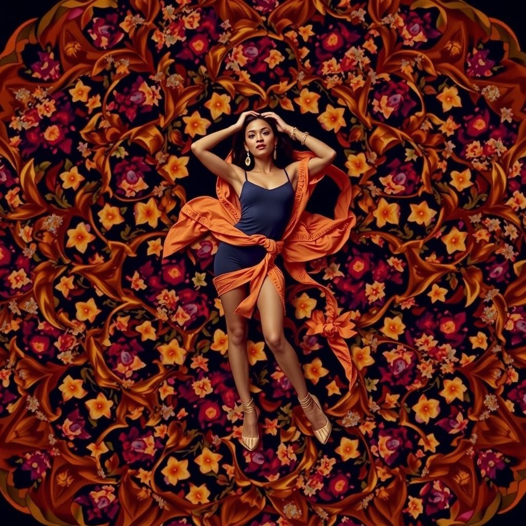  Her eyes, blue as ancient glass, arrest you before the jewels do. Yet the adornments are a universe in themselves: emerald ovals like captu...