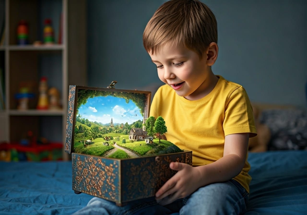 The magic box (5 likes)  by @Denlig