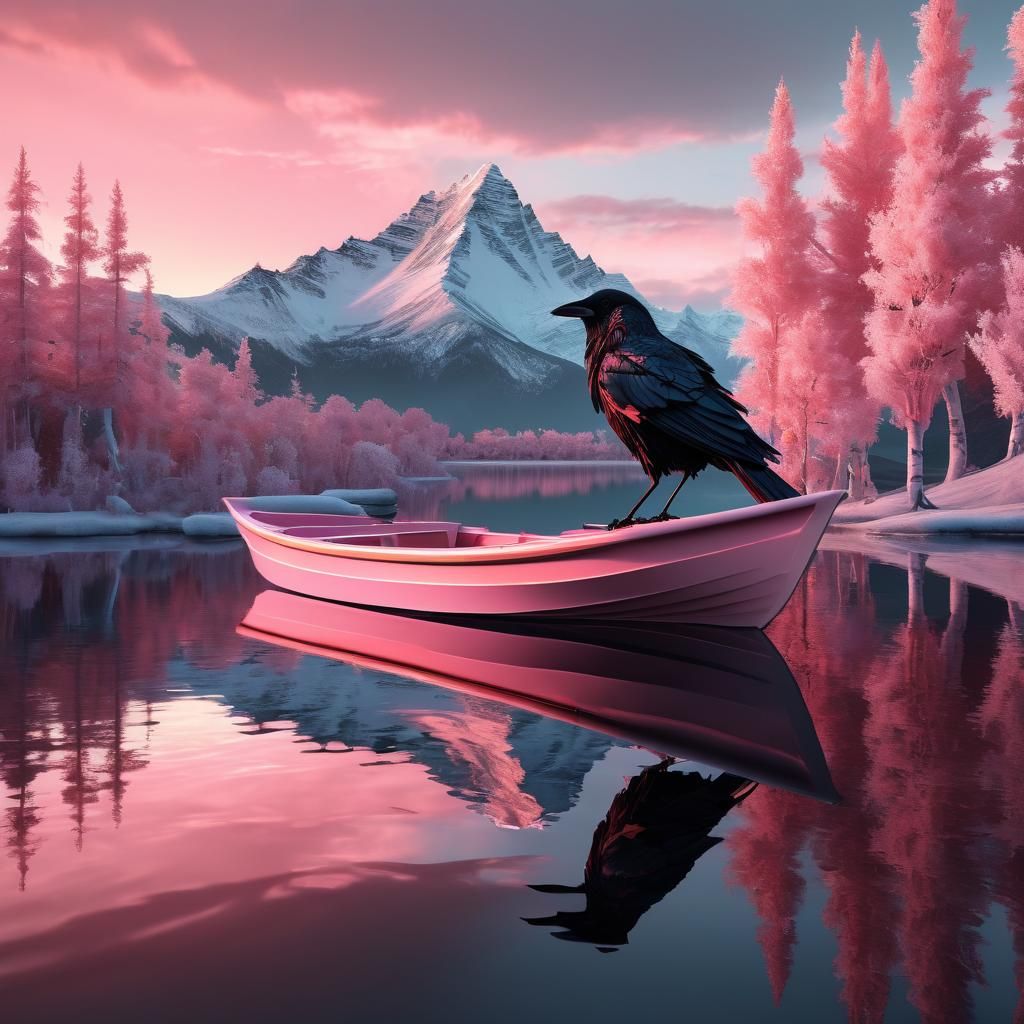 One of those amazing pink sunsets