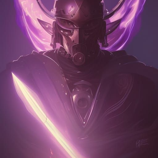 Warforged arcane archer, shooting an arrow through the air as purple energy streams behind it. 