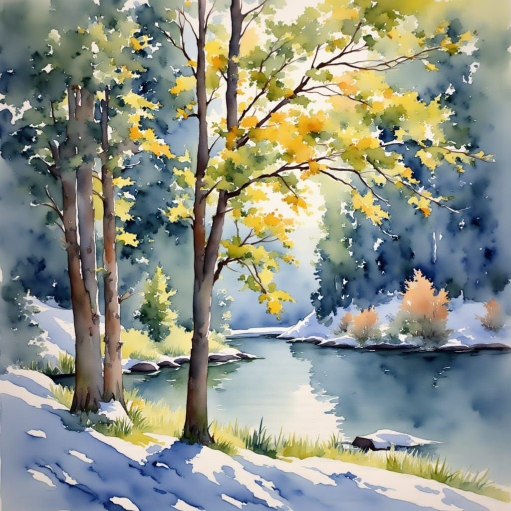  <lora:Watercolor-flux:1.0>