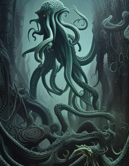 Cthulhu - AI Generated Artwork - NightCafe Creator