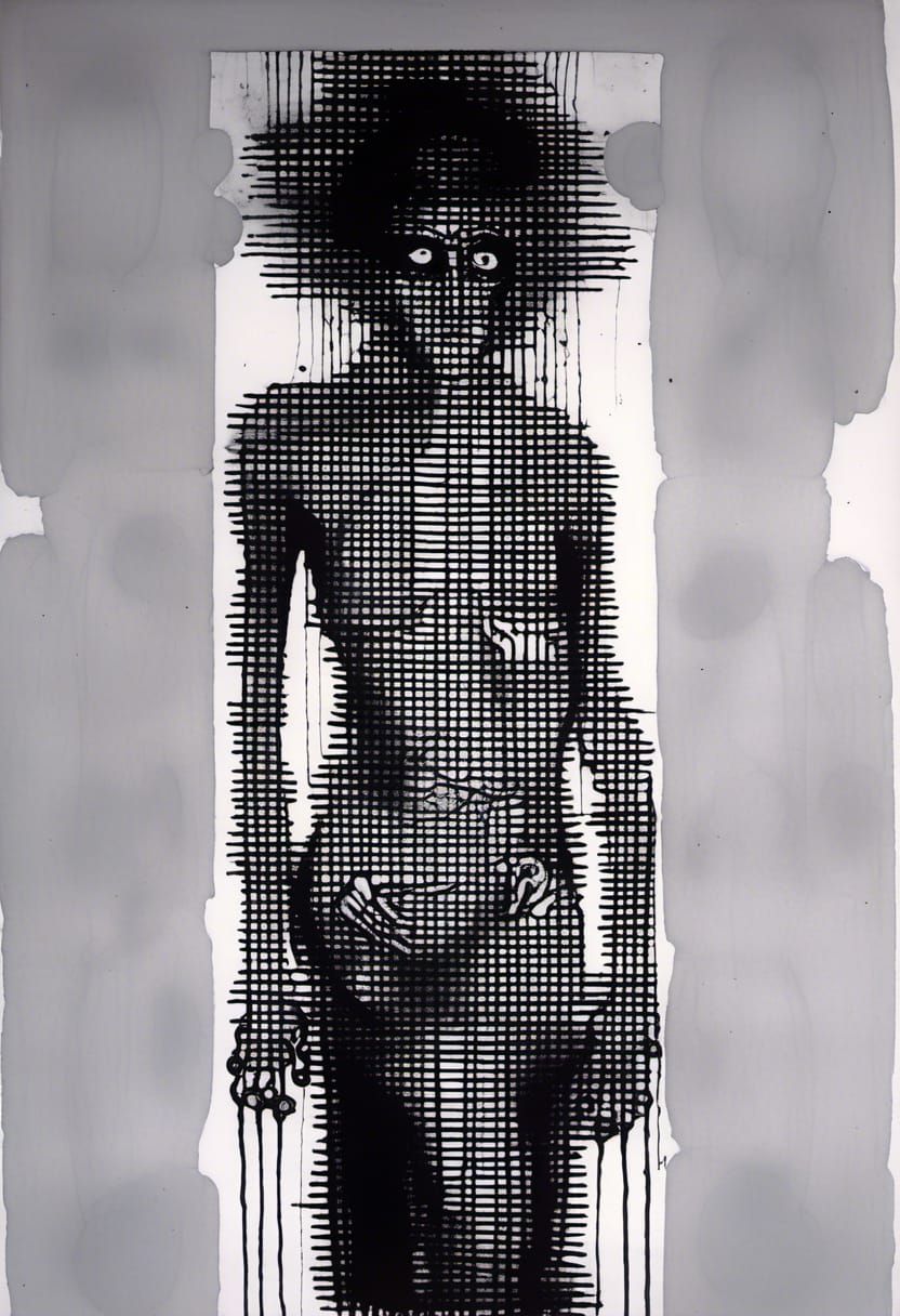 Psychic Vampire by Derek Hess in Spare Style