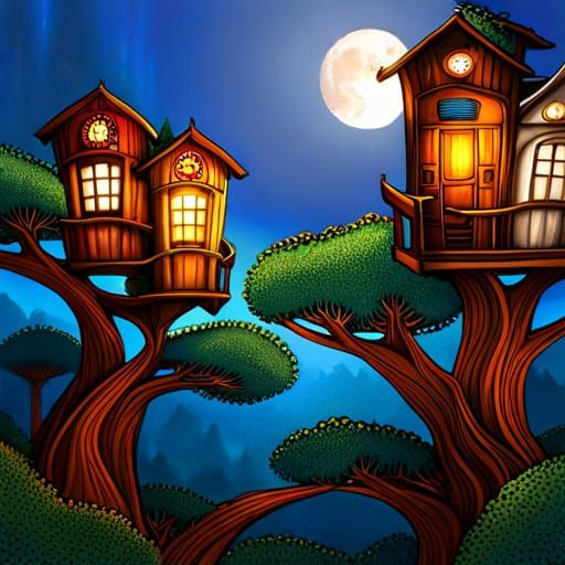Fantasy Tree Houses 1