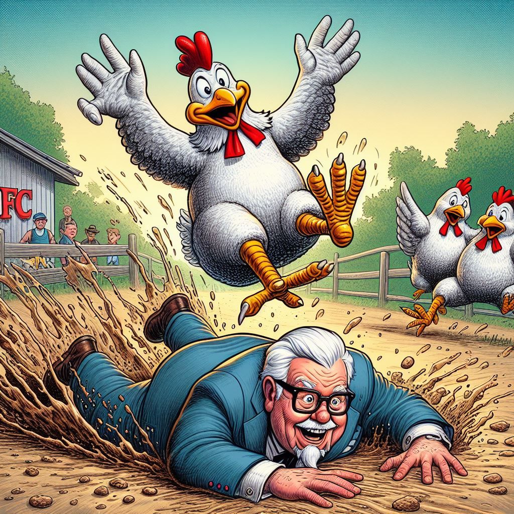 Chicken Kung Fu Attack! The Exact Moment Colonel Sanders Conceived His Secret Recipe For Fried Chicken, Tribute To Gary ...