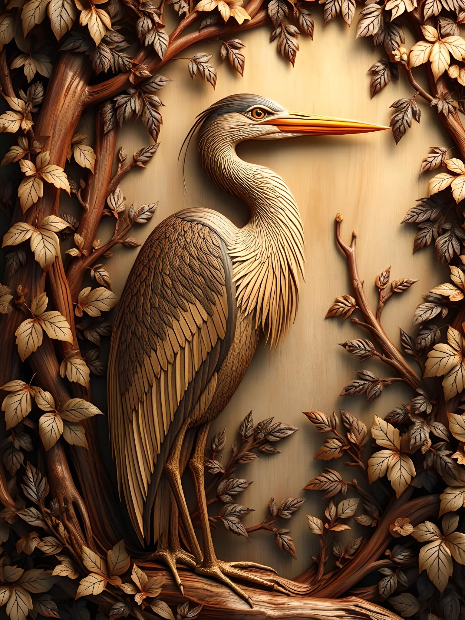 Stately Heron  by @Klaorman