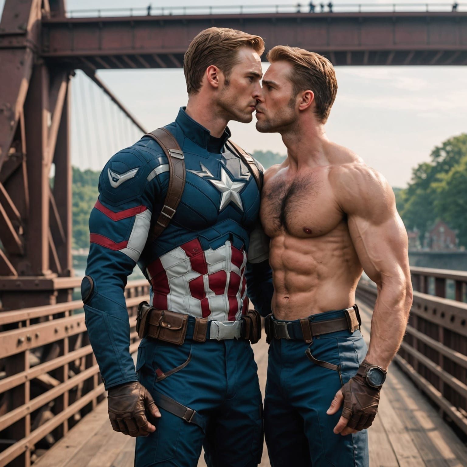 Captain America and his clone?