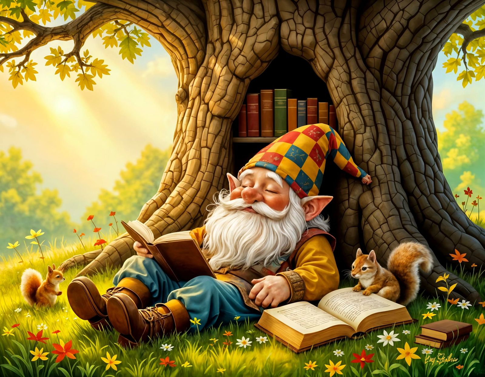 📚The small library amidst nature and serenity🌿  by @Hugo Raul