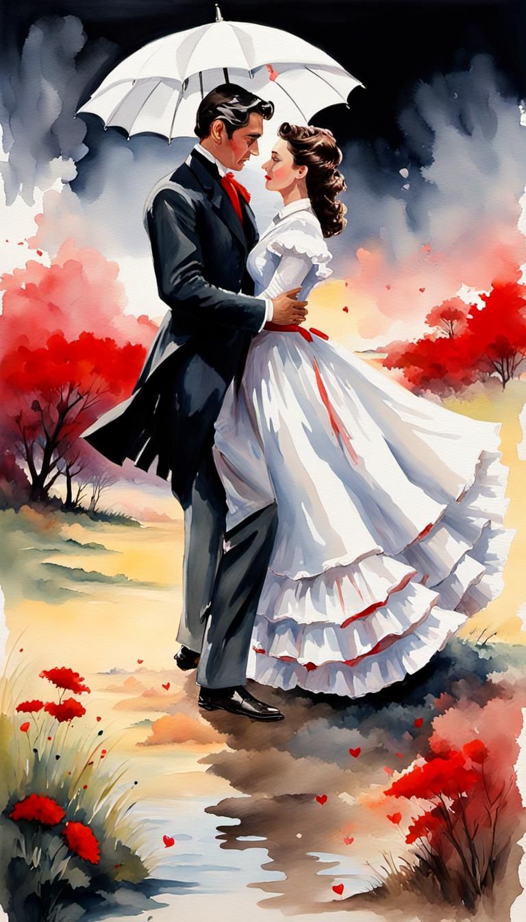 A watercolor splash art spray paint art Oil Gouache Rhett Bu...