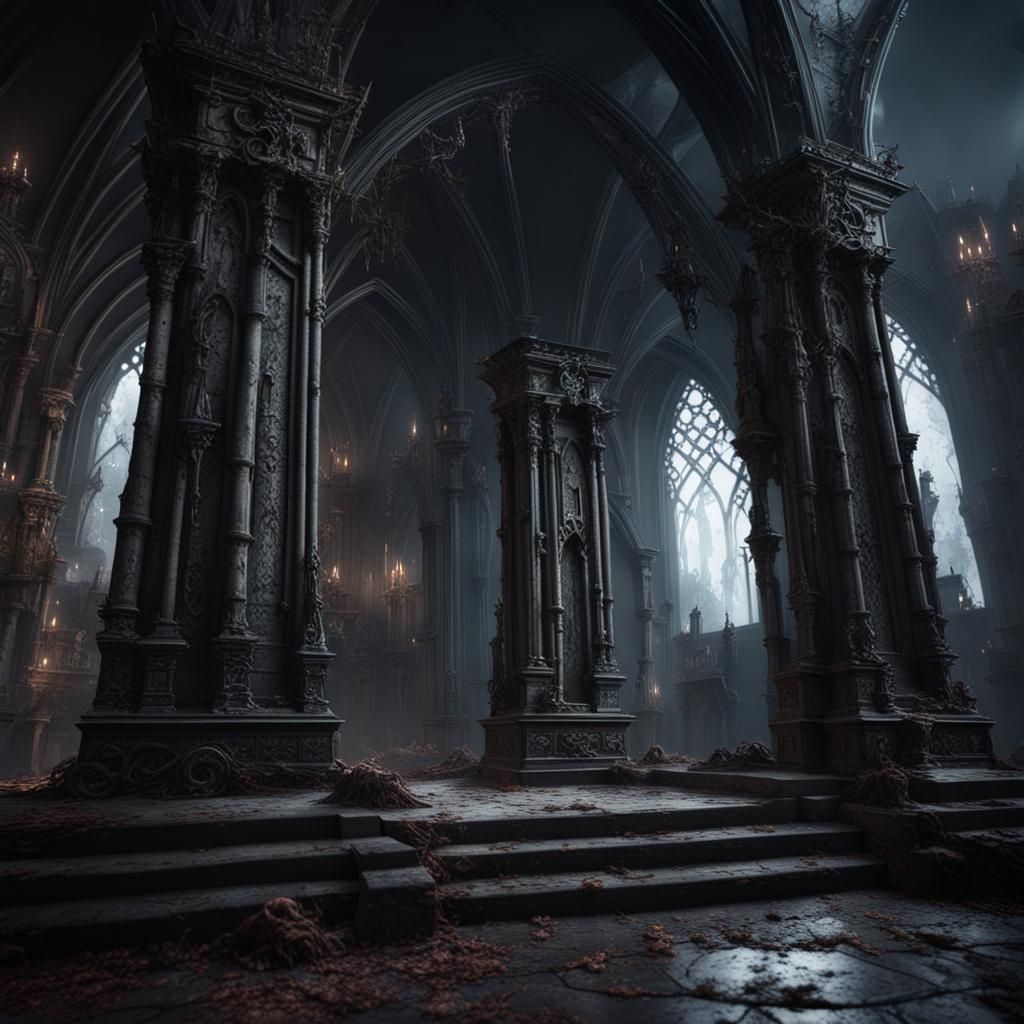 dark scary evil black GOTHIC TOMBS - AI Generated Artwork - NightCafe ...