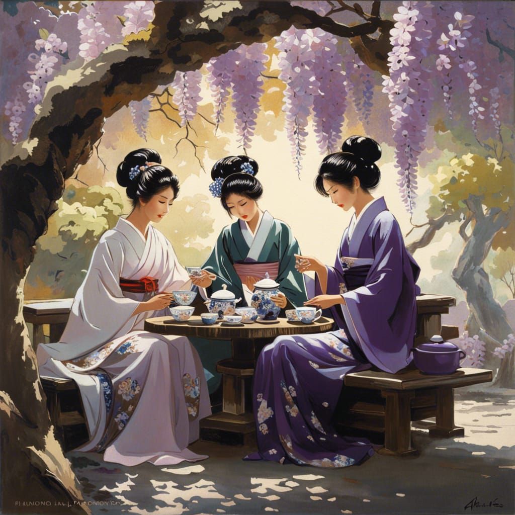 A Serene Tea Ceremony  by @SIMULATION23