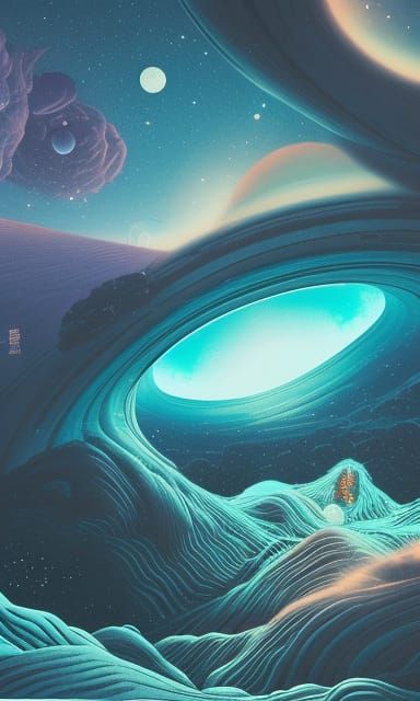 Cosmic portal - AI Generated Artwork - NightCafe Creator