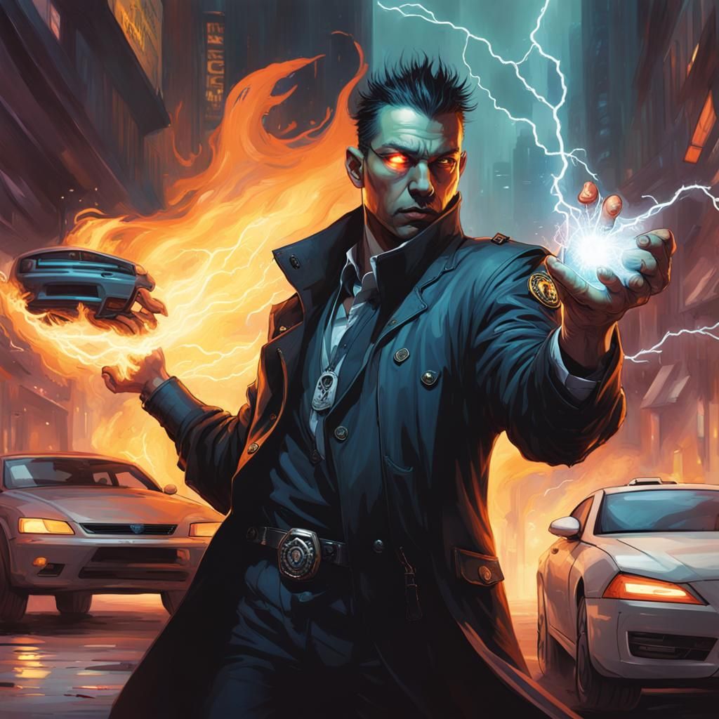 Shadowrun Wage Mage   AI Generated Artwork   NightCafe Creator