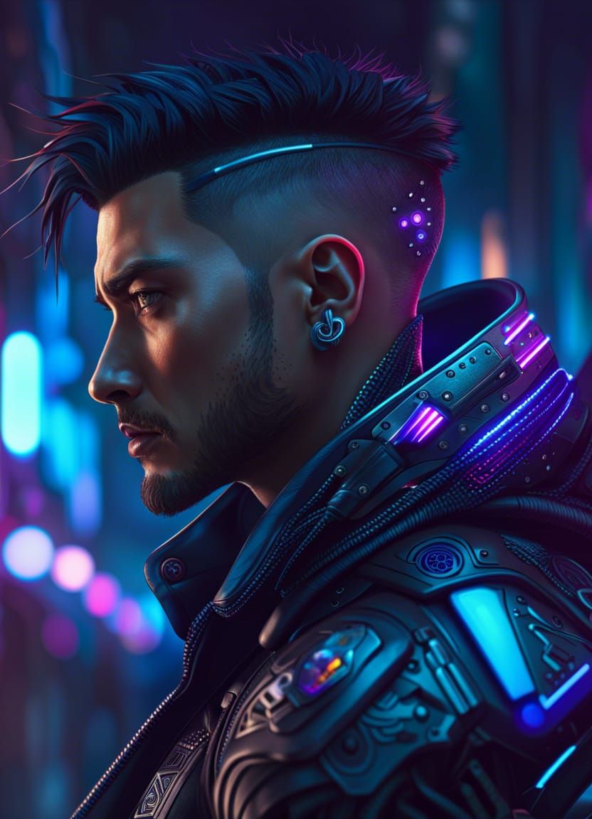 Cyberpunk Guy Ai Generated Artwork Nightcafe Creator 6706