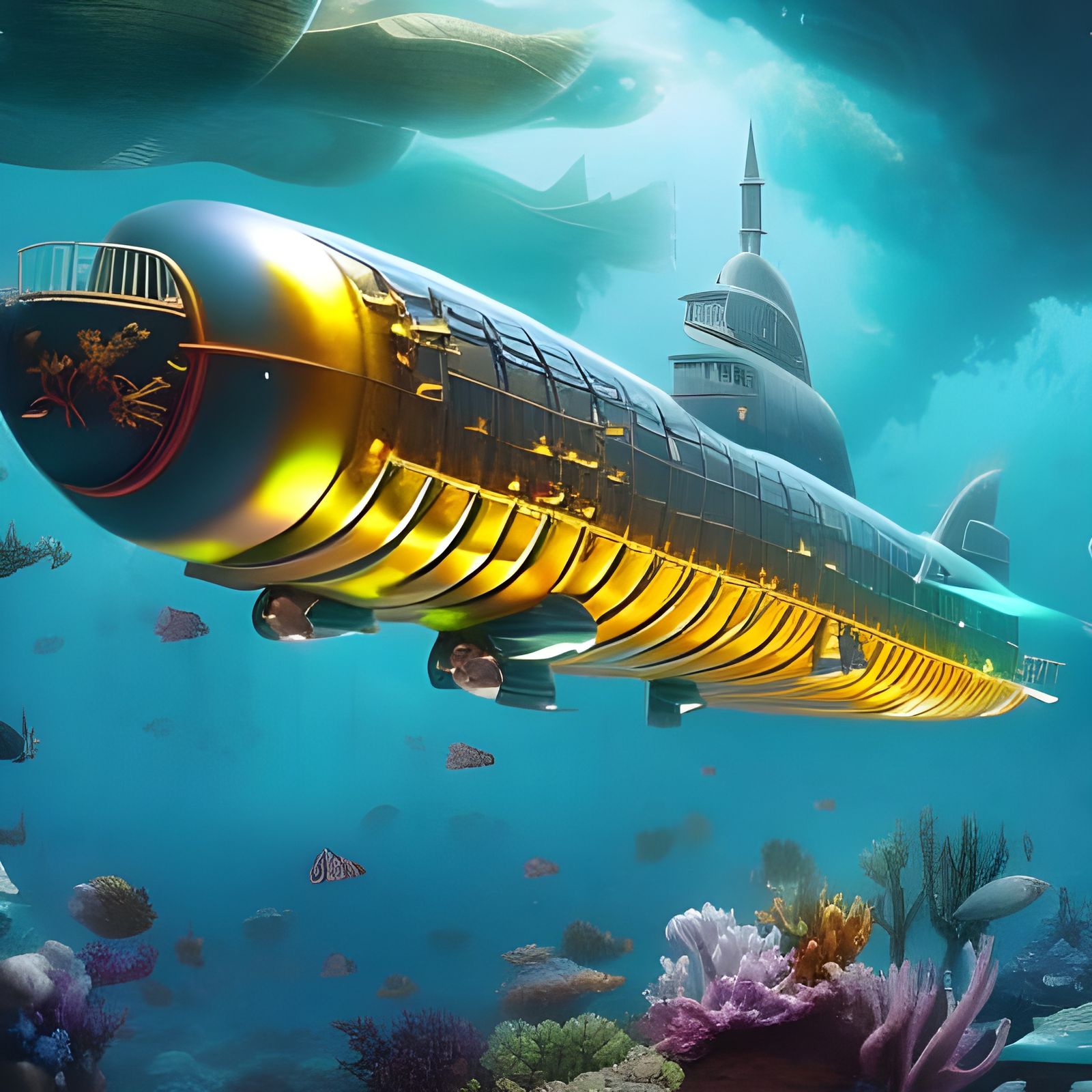 Submarine - AI Generated Artwork - NightCafe Creator