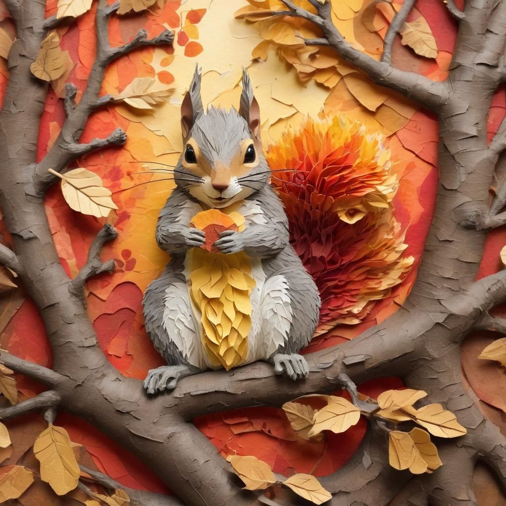 Fall Paper Collage