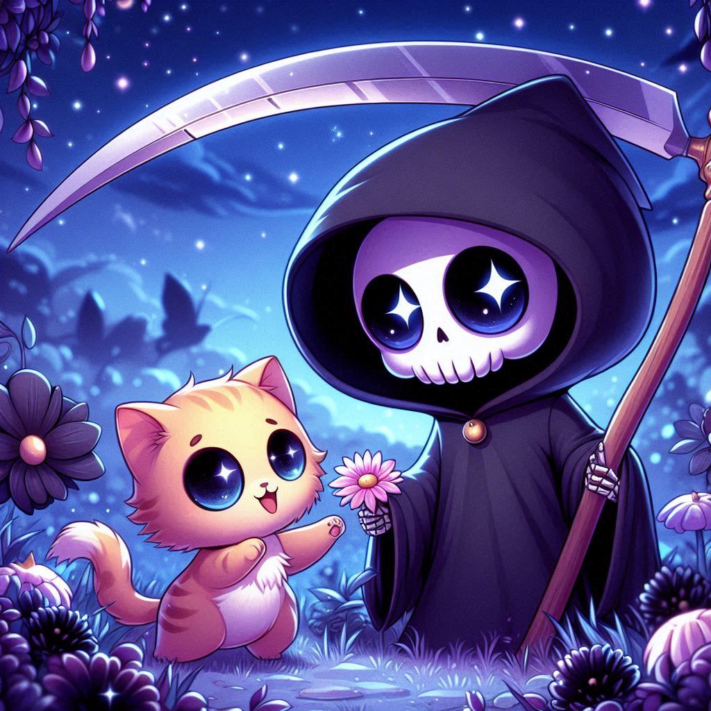 A flower for the Grim Reaper