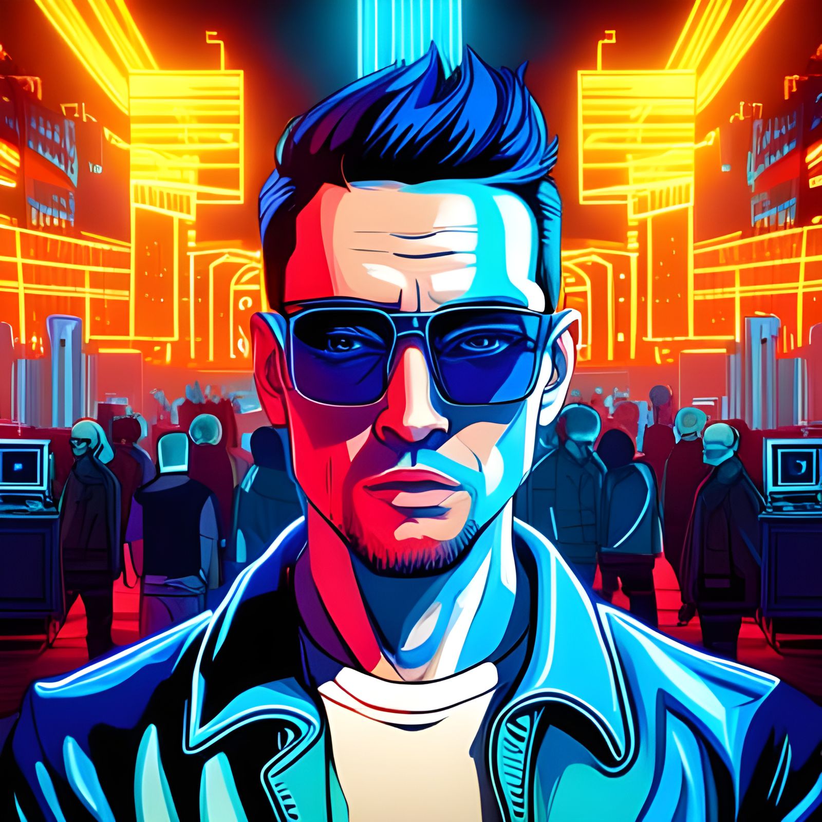 Cyberpunk Rapper - AI Generated Artwork - NightCafe Creator