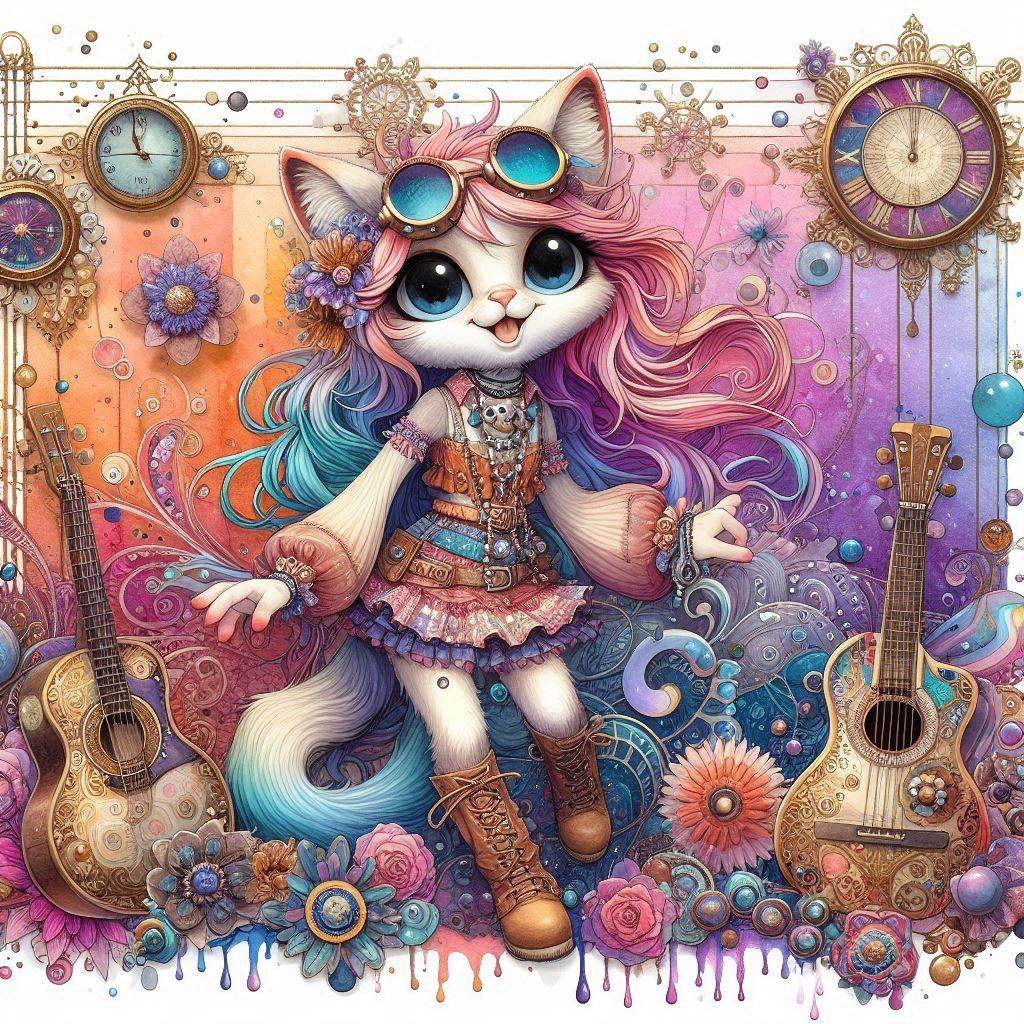 Punk Fairy Tale  Junk Journal Page