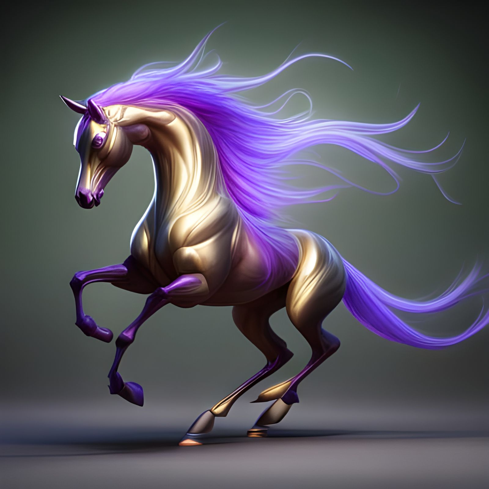 💜 Purple & Gold 💛  Stallion  by @Crazy Cane Corso Lady