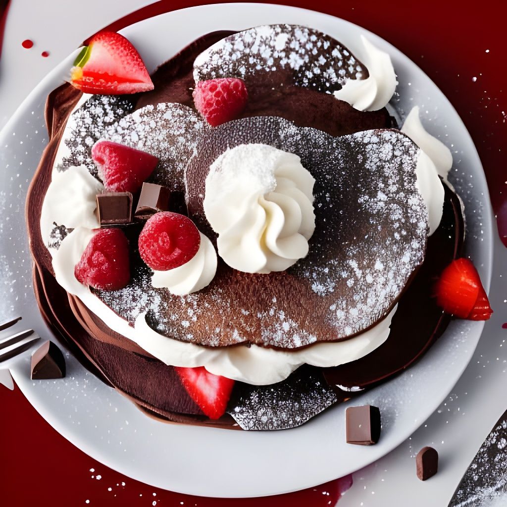 super deluxe chocolate birthday pancakes  by @Chief_Runs-with-scissors