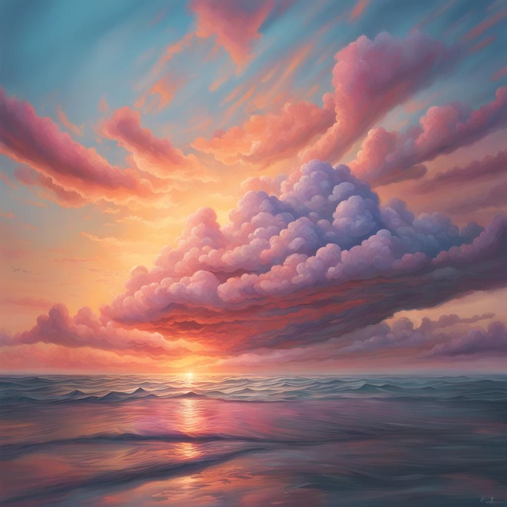Pastel sunset  by @Nater the Creater