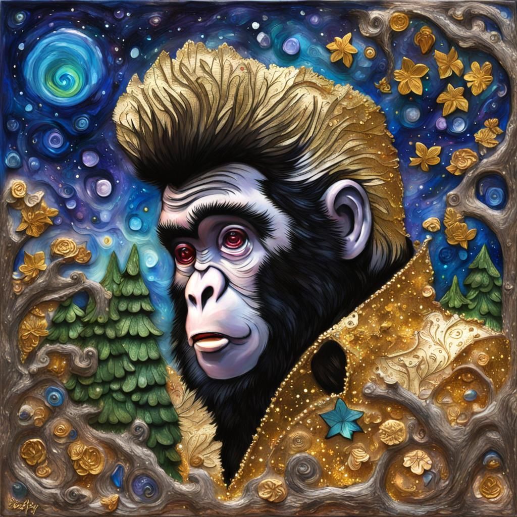 Monkey Elvis - AI Generated Artwork - NightCafe Creator