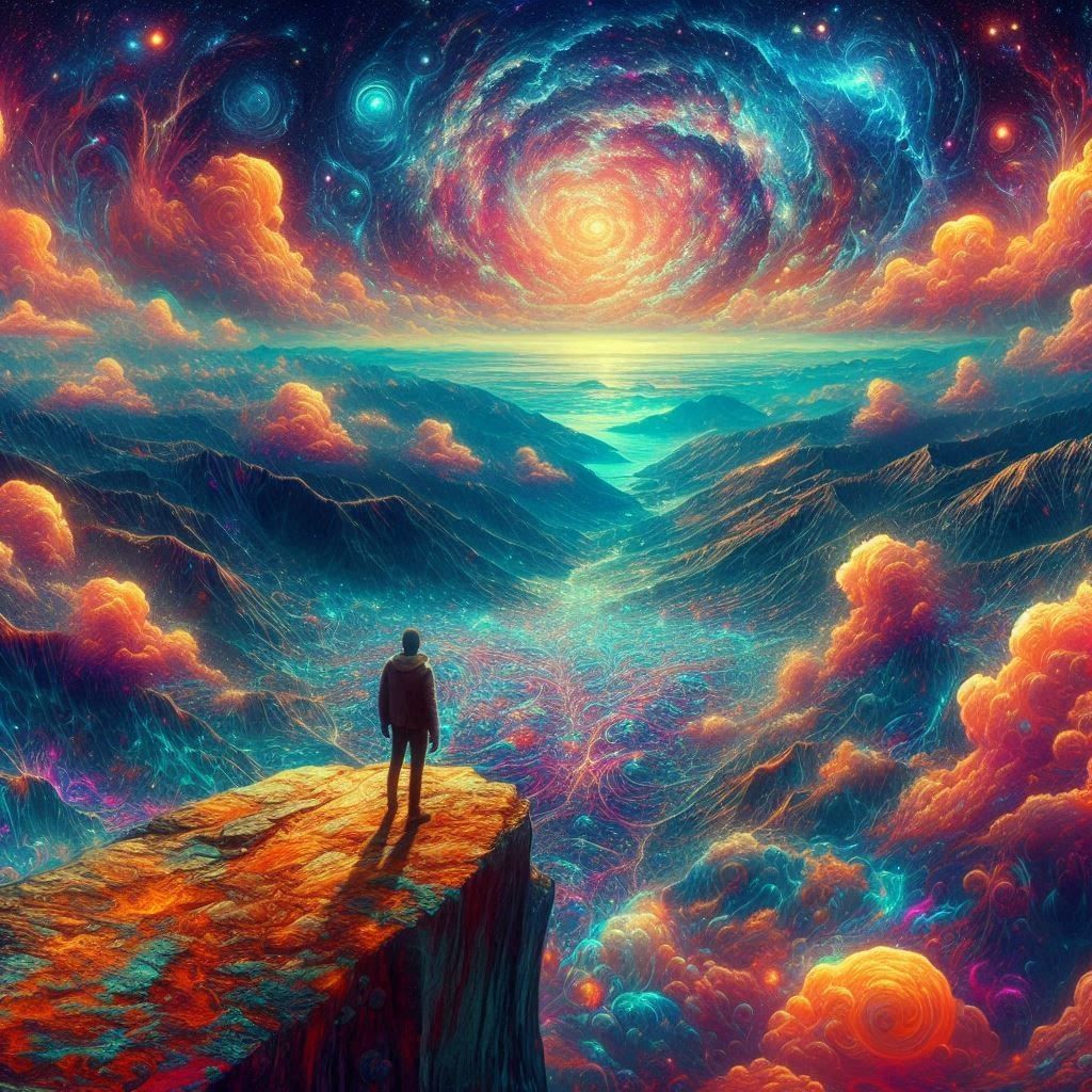 "Standing on the Edge Between Dream and Reality"