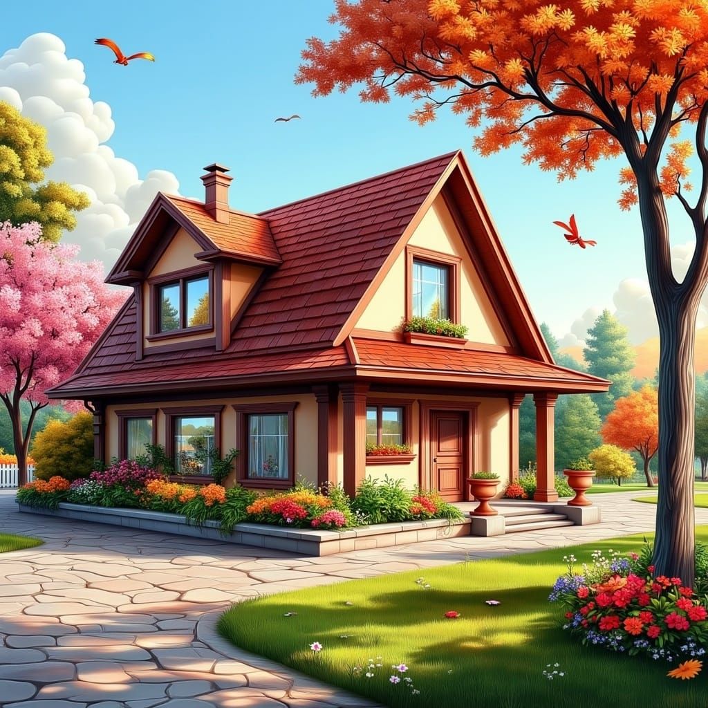 <lora:Dreamy Glow:1.0> house