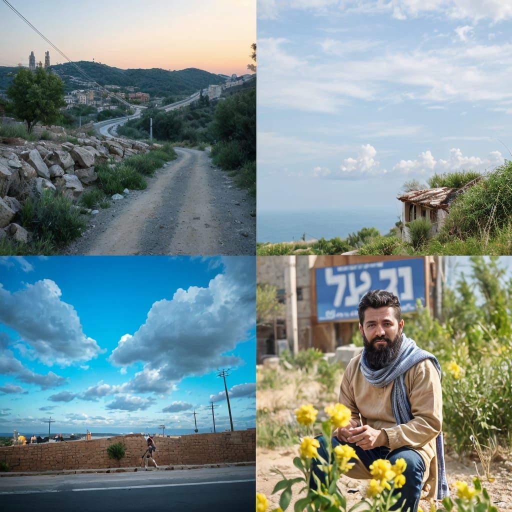 A Blonde Woman in a Plush, Vibrant World