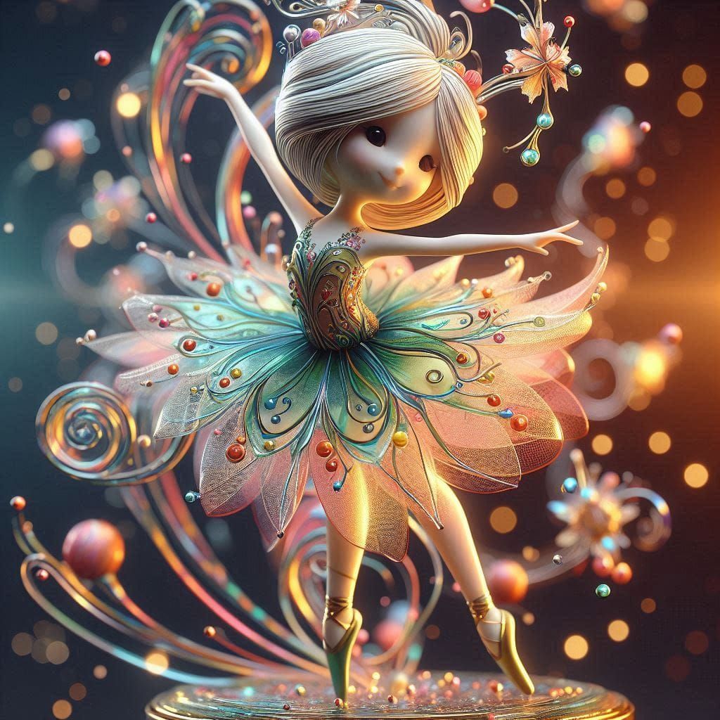 Enameled Glass Figurine