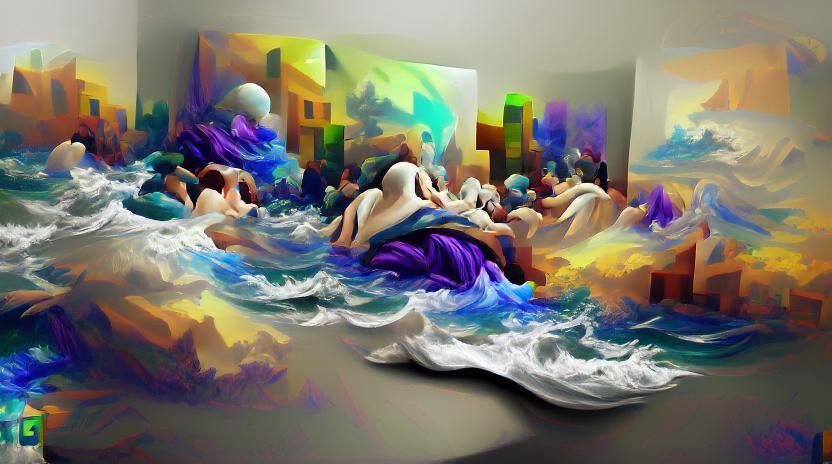Oceans crashing in on my consciousness