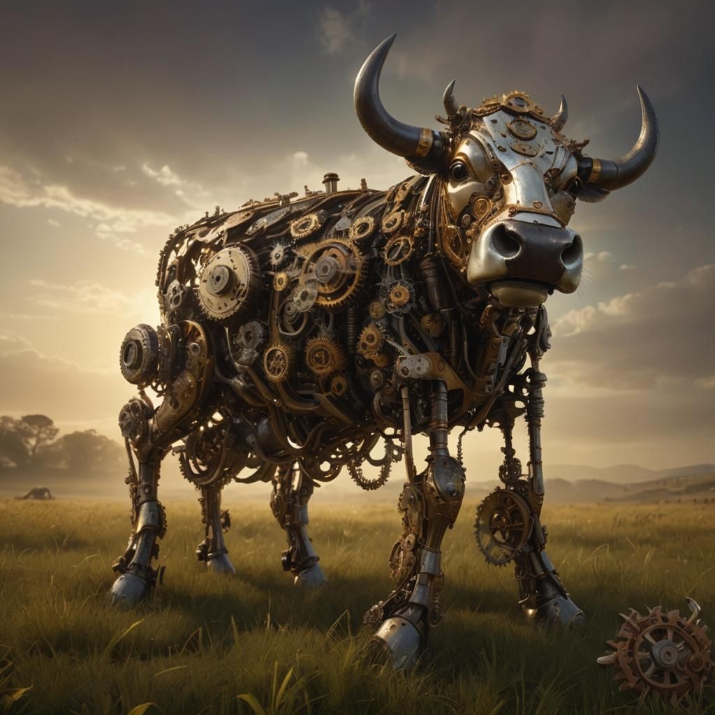 Steampunk Cow 1