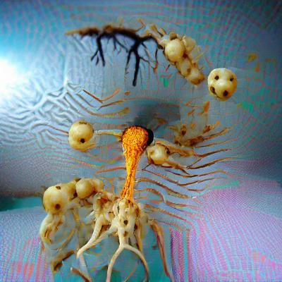 cordyceps brain jellyfish creepy trypophobia fungus 8k resol...