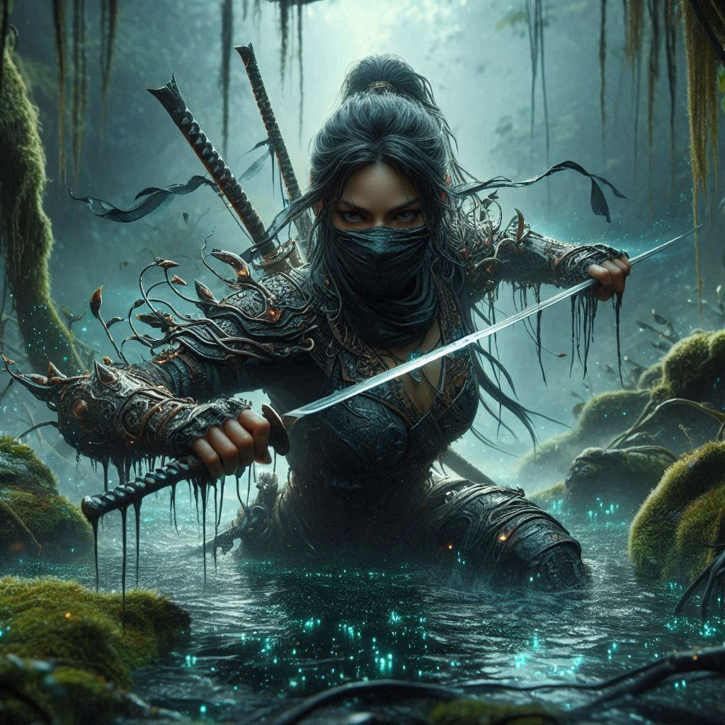 ninja sneaking through the swamp 4
