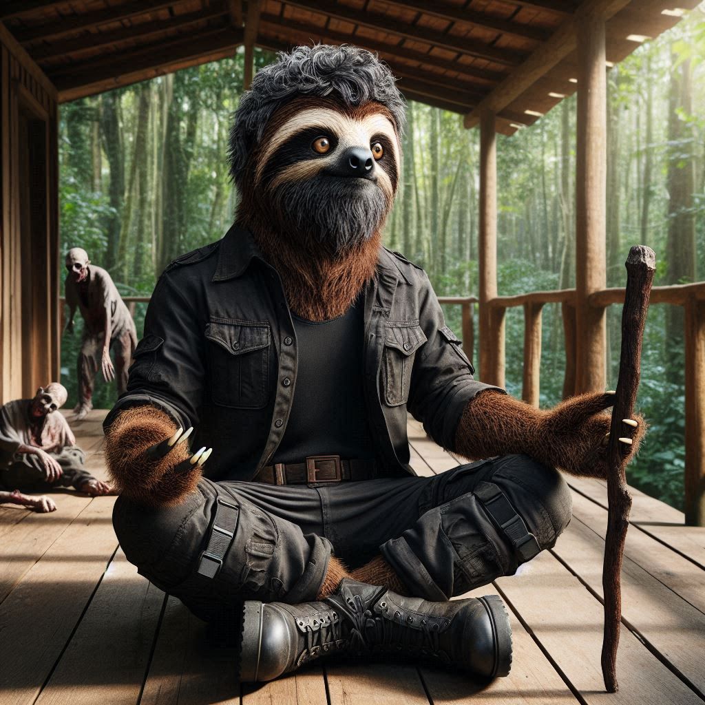 Slothnnie James as Slothgan Jones, in “The Walking Dead”