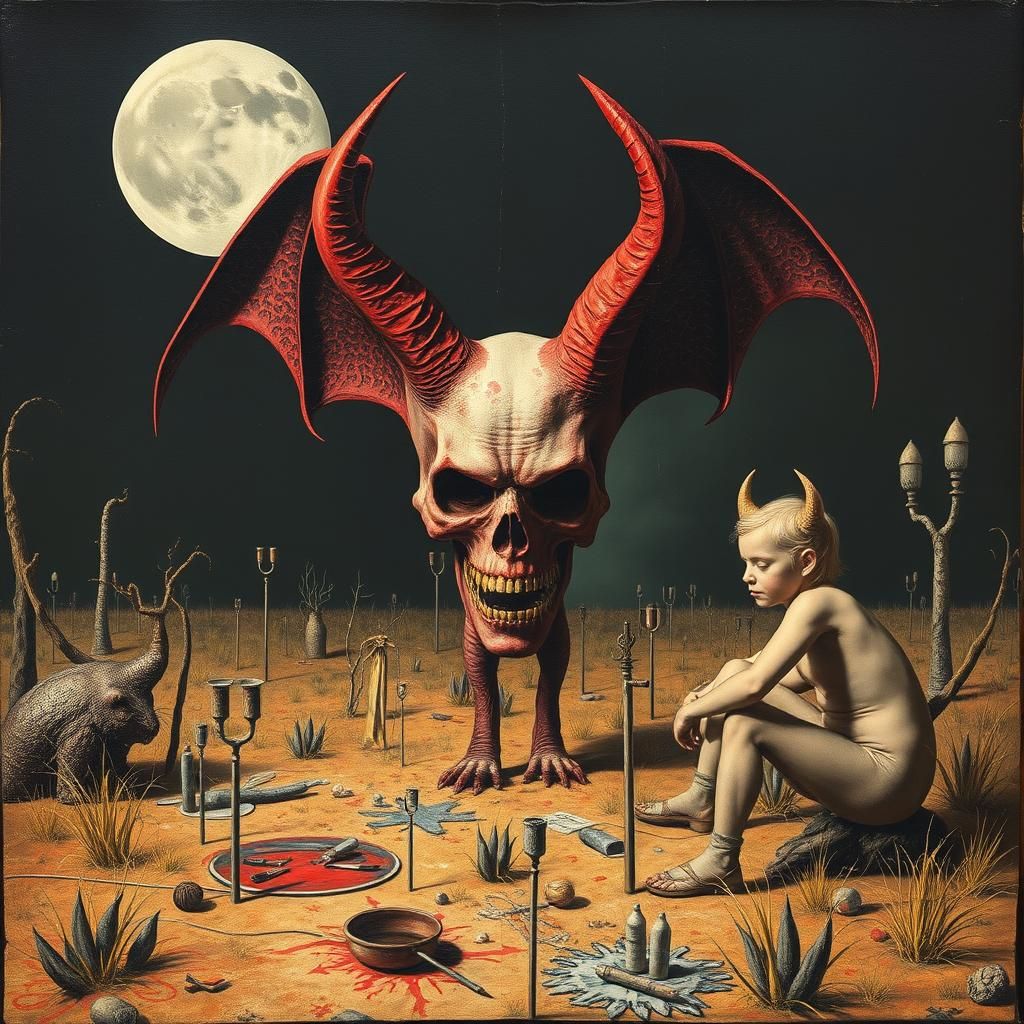 Devil's Rejects: Surrealist Vision in Mixed Media