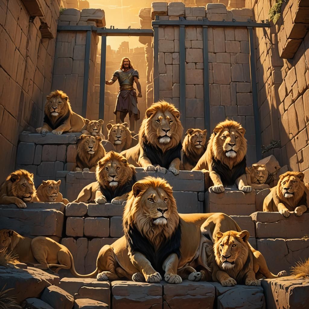 Daniel in Lions' Den: Fantasy Concept Art