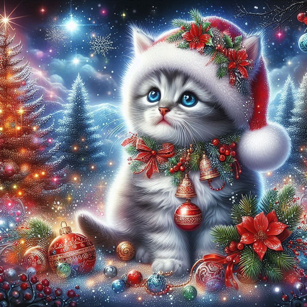 Christmas Kitten