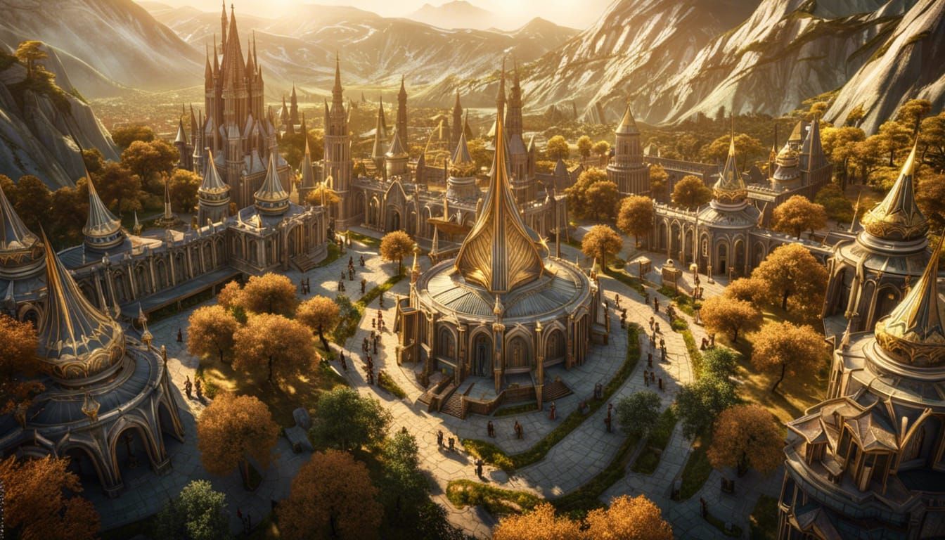 Elven city  by @GeorgeNoX
