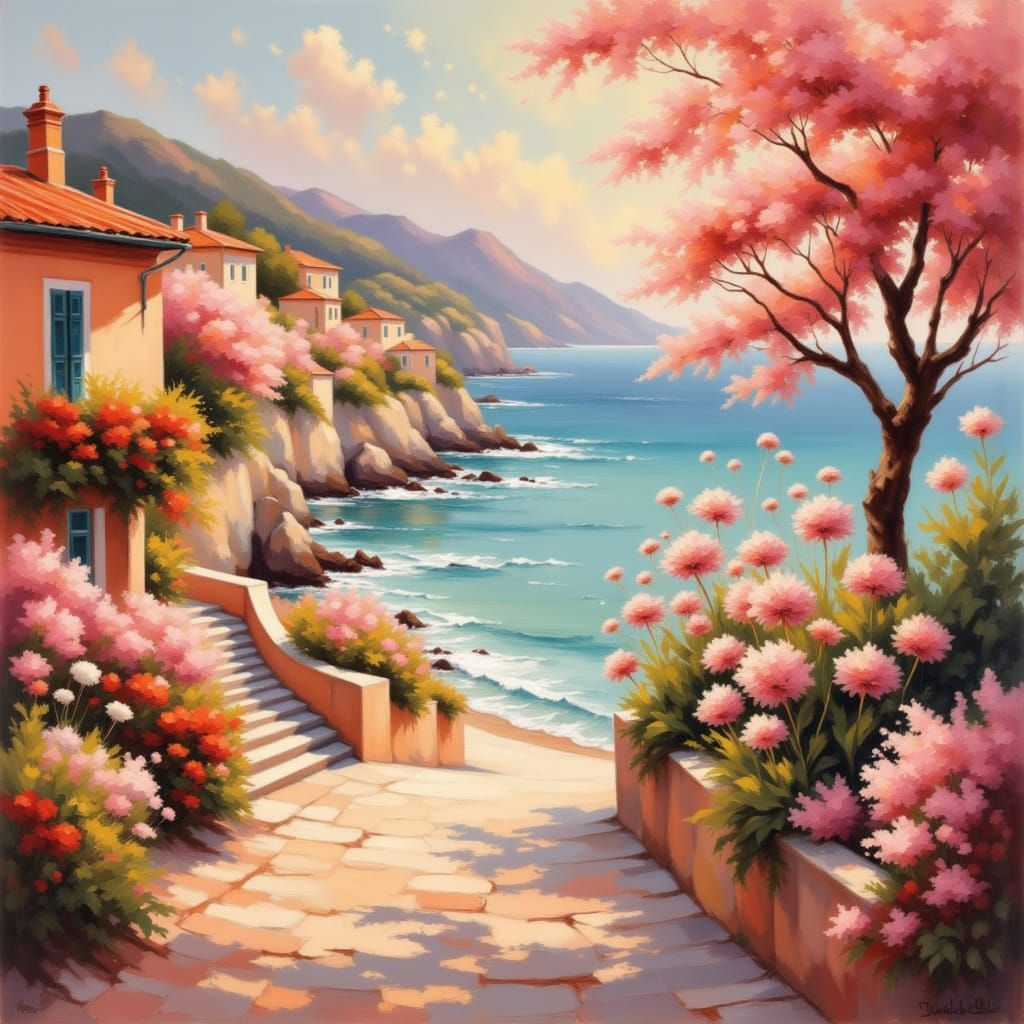 French Riviera
 <lora:ModernImpressionnist:1.0>