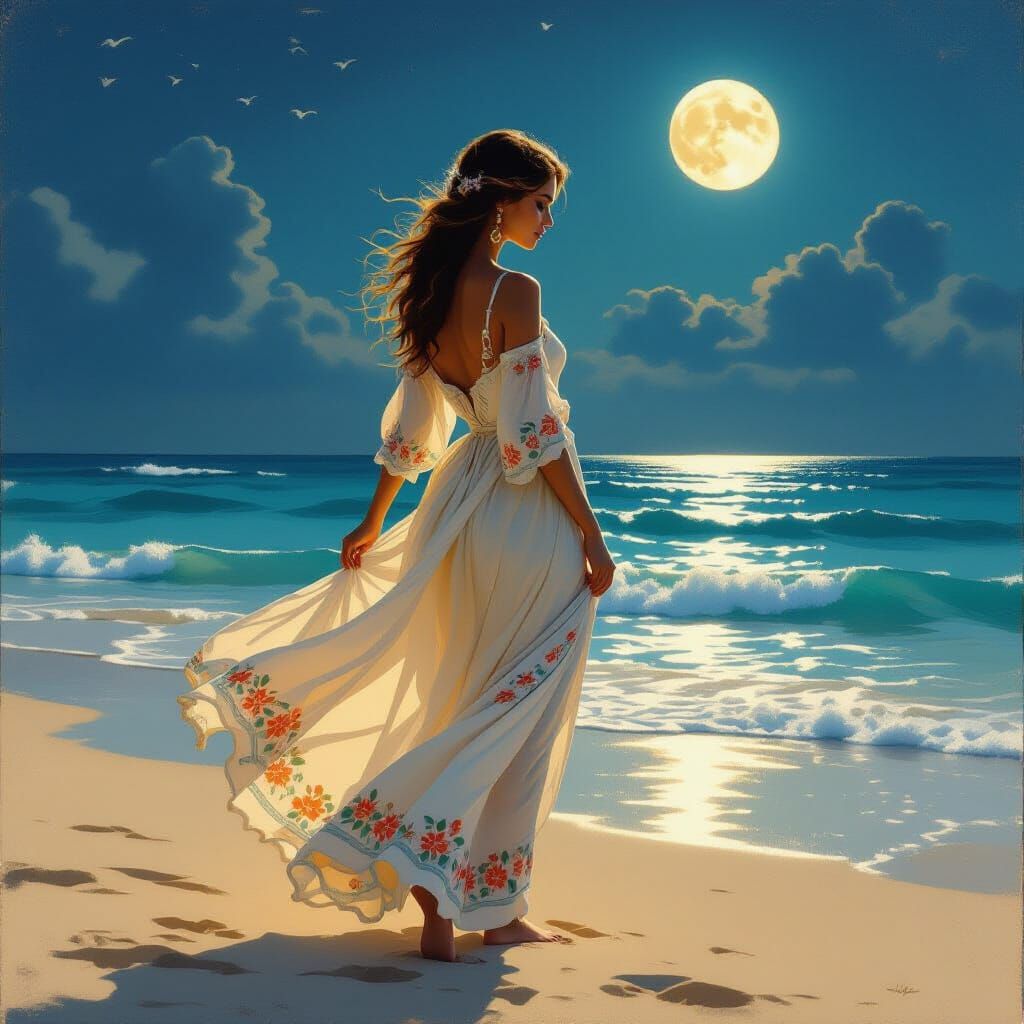 By the sea  by @Morning Dawn