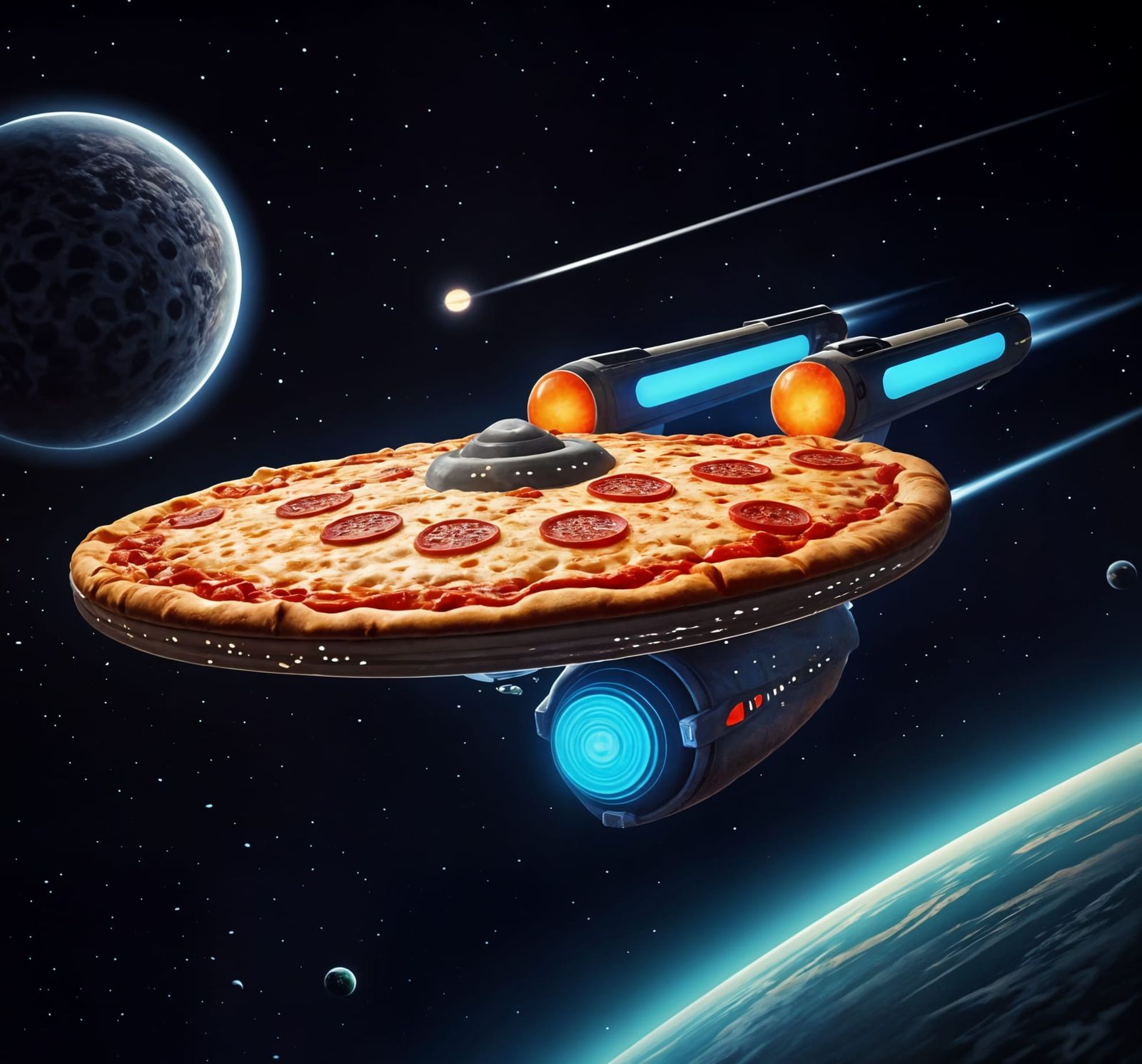 The Starship Pepperoni-prise  by @MasterRed