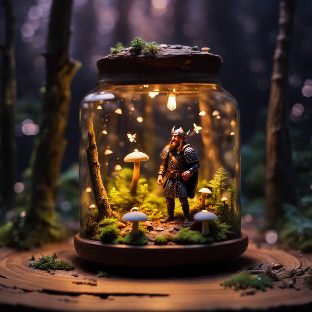 Viking theme within a jar!