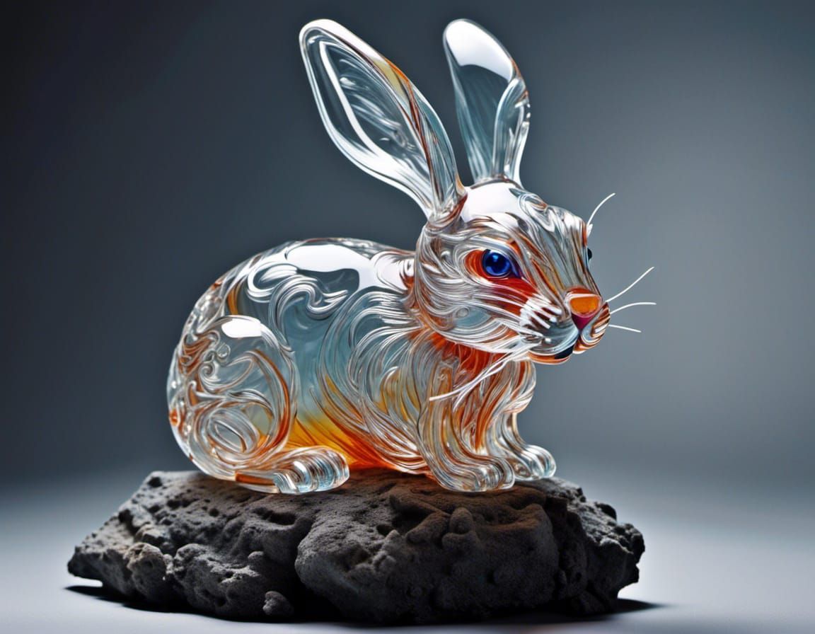 Glass Rabbit (Glass Art)