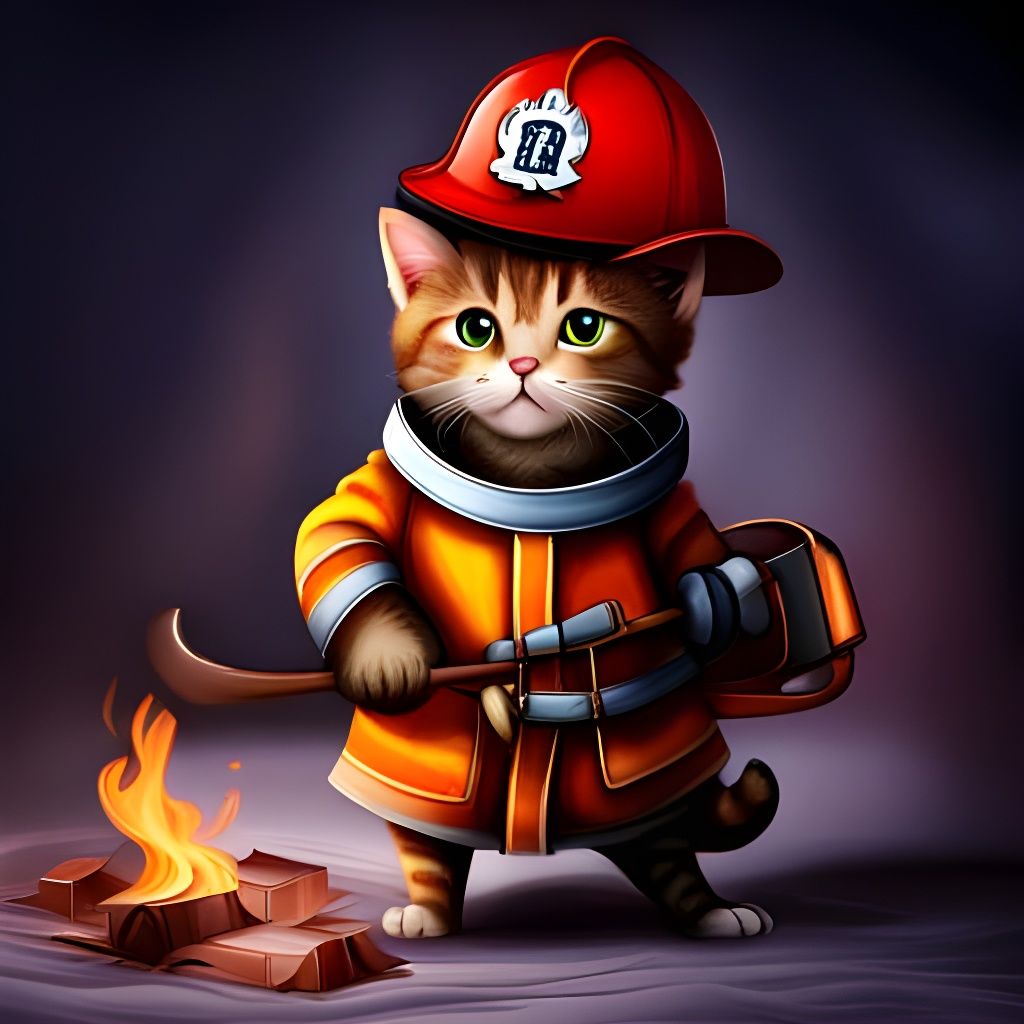 Fireman or firestarter? - AI Generated Artwork - NightCafe Creator