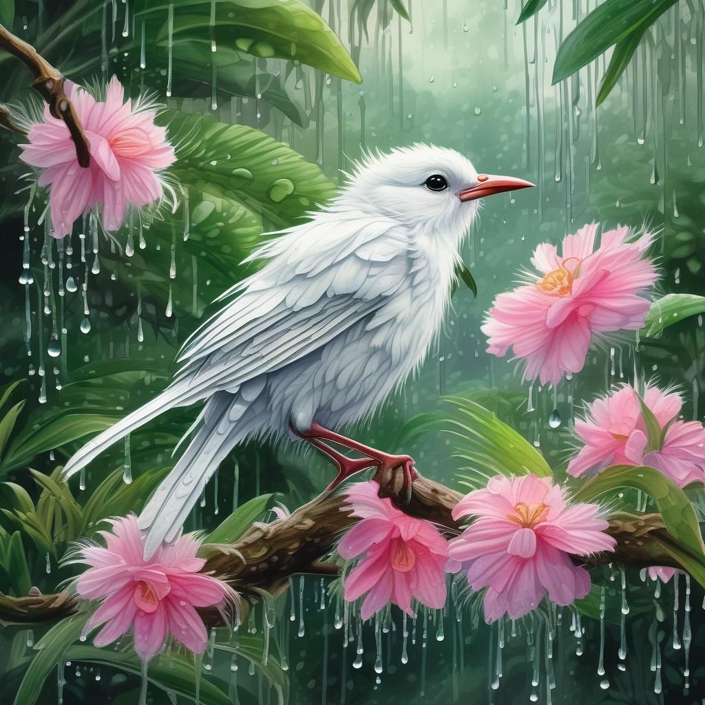 A Quick Shower   by @MidnightArtCafe