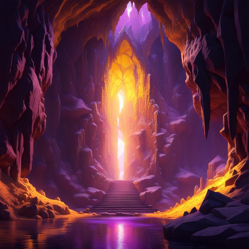 a Crystal cave